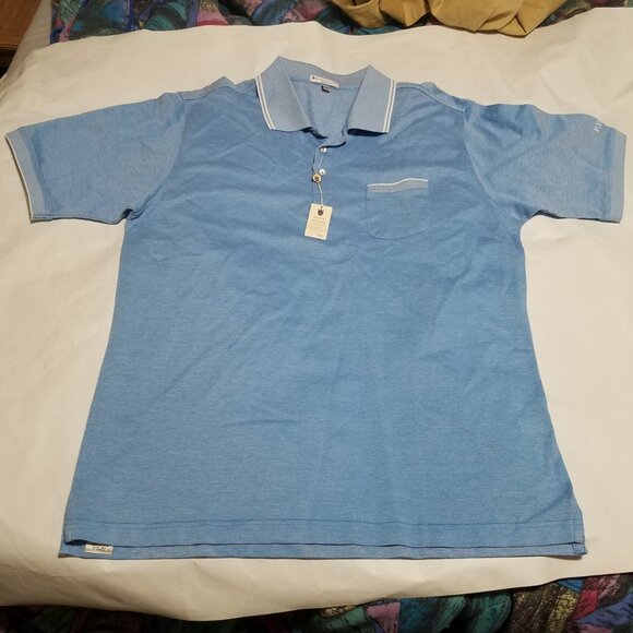 Peter Millar Tailored Fit NWT Polo Shirt Men's XL Harbor Blue MSRP $125 - Picture 3 of 12